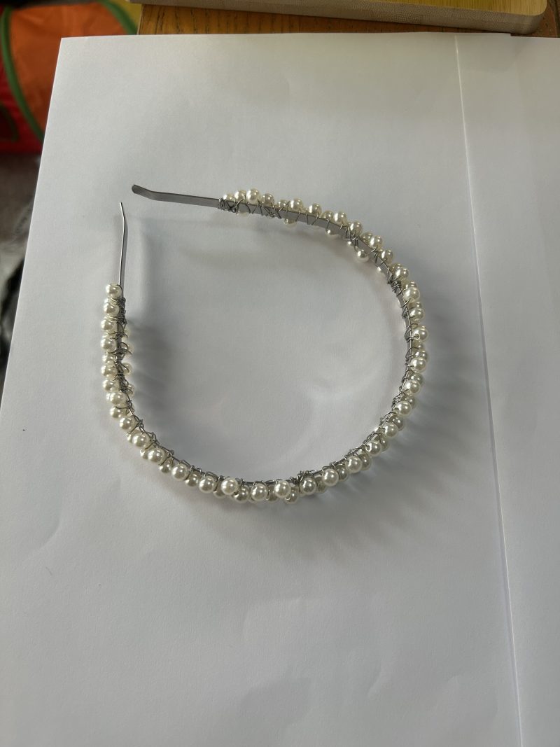 Medium pearl handmade headband