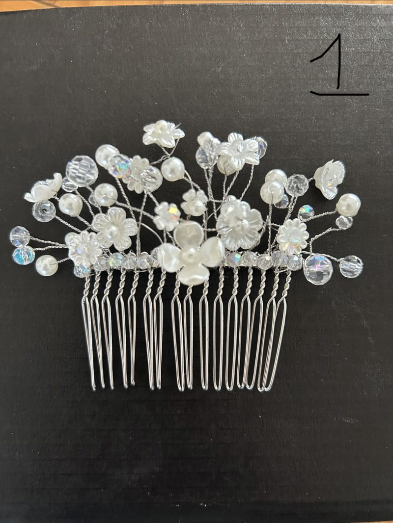 Beautiful beaded handmade hair combs