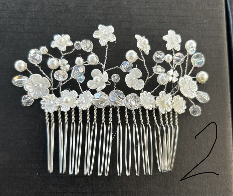 Beautiful beaded handmade hair combs