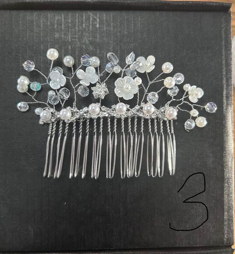 Beautiful beaded handmade hair combs