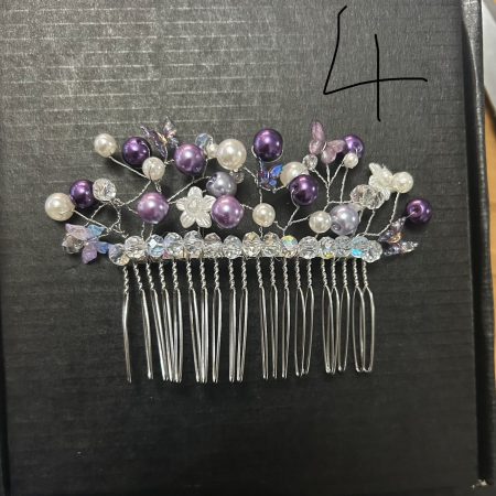 Beautiful beaded handmade hair combs