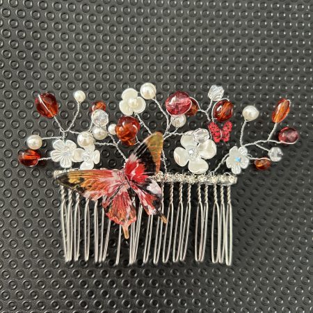 Beautiful beaded handmade hair combs