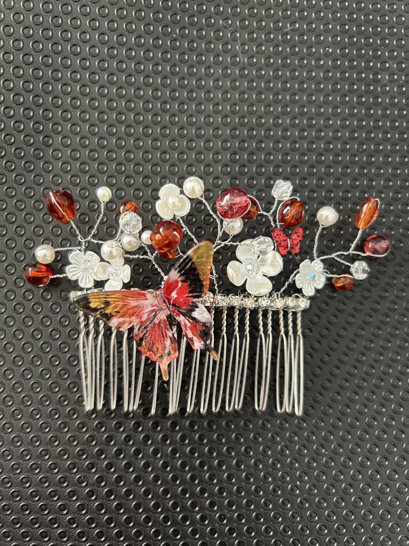Beautiful beaded handmade hair combs