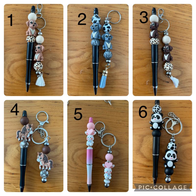 Handmade pen & keychain set