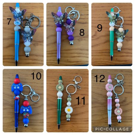 Handmade pen & keychain set