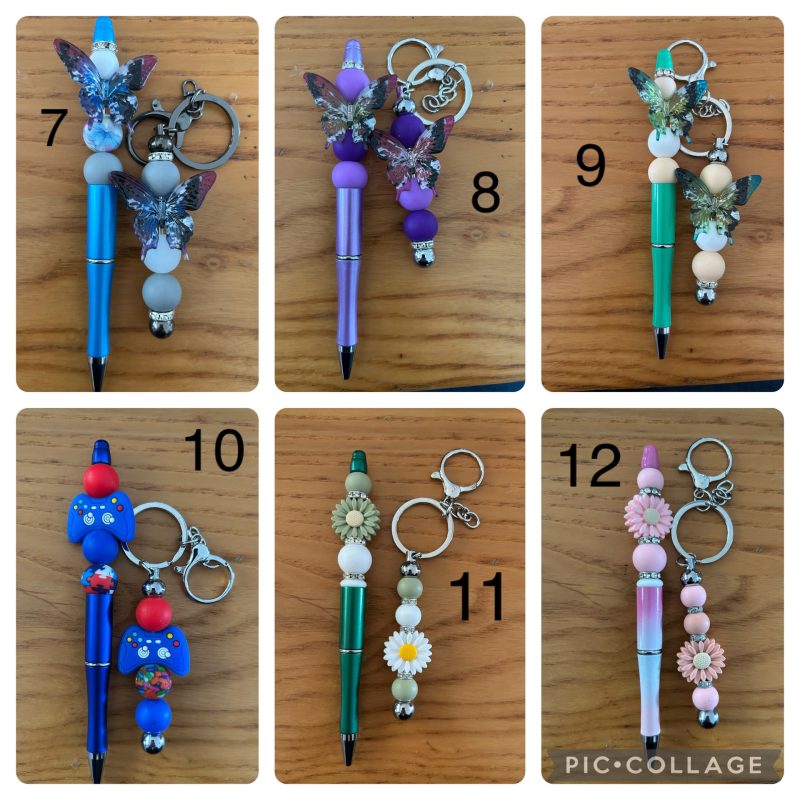 Handmade pen & keychain set