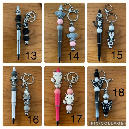Handmade pen & keychain set