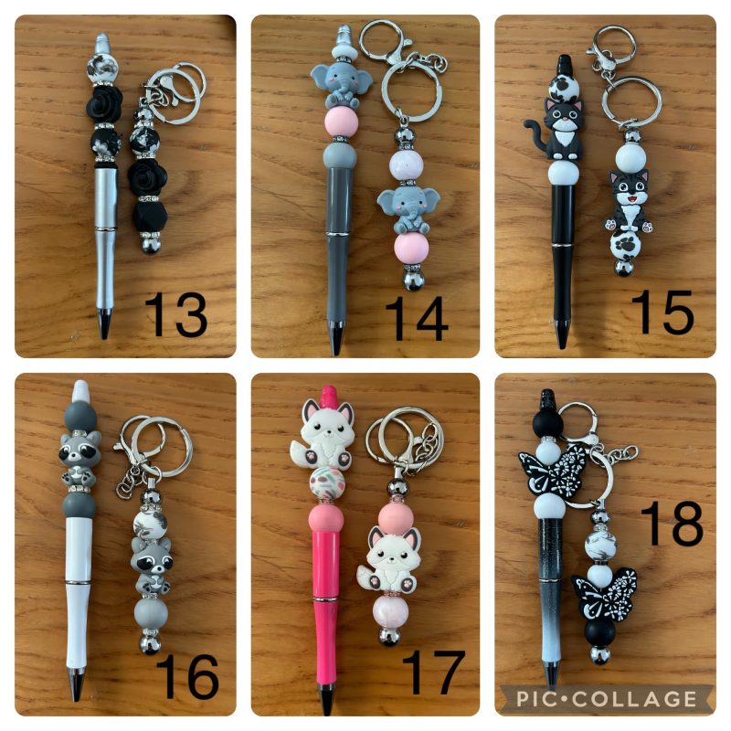 Handmade pen & keychain set
