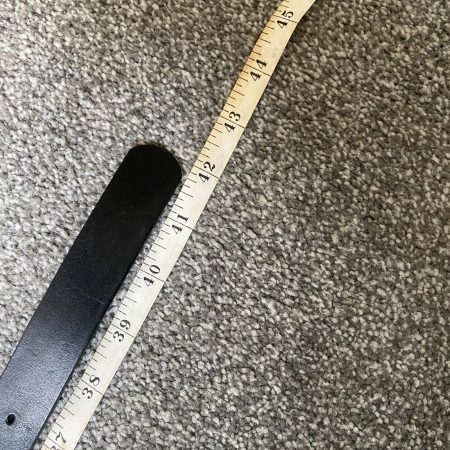 Black belt Italian leather unisex 41.5 inch