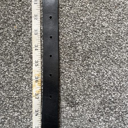 Black belt Italian leather unisex 41.5 inch