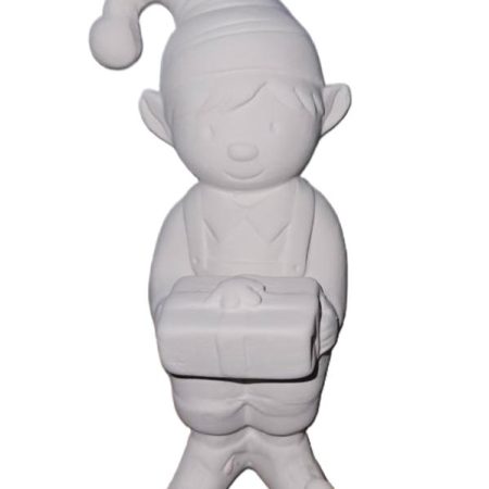 Ceramic painting – Christmas sitting shelf elf