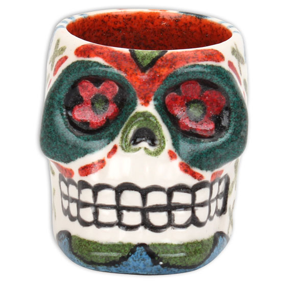 Ceramic painting – Skull pot