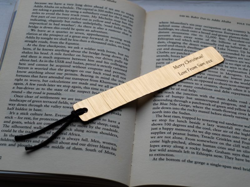 Personalized Cymbal Bronze Bookmark – Handmade Musician Gift