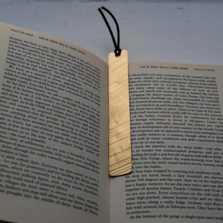 Personalized Cymbal Bronze Bookmark – Handmade Musician Gift