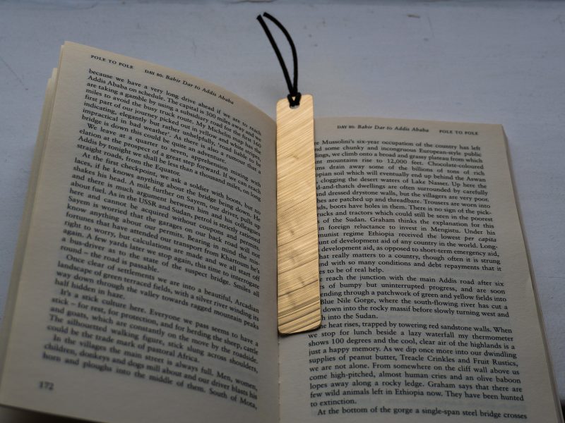 Personalized Cymbal Bronze Bookmark – Handmade Musician Gift