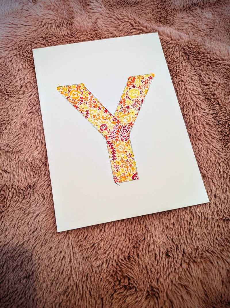 Floral Watercolour Painting Initials – WITH FRAME