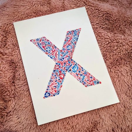 Floral Watercolour Painting Initials – WITH FRAME