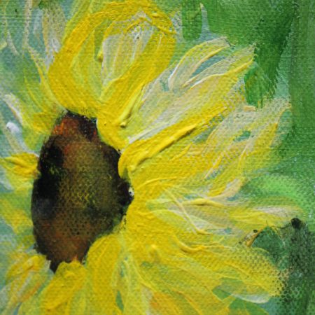 Acrylic painting of Sun flowers.Original art work
