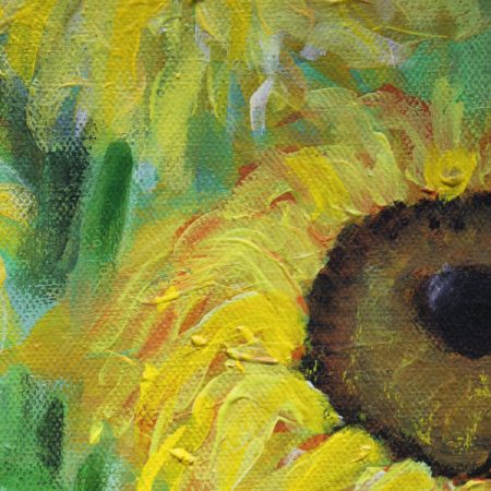 Acrylic painting of Sun flowers.Original art work