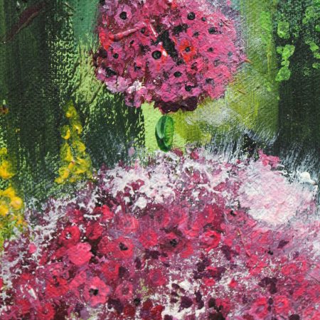 Acrylic painting. "Allium Rush" by D Gordon