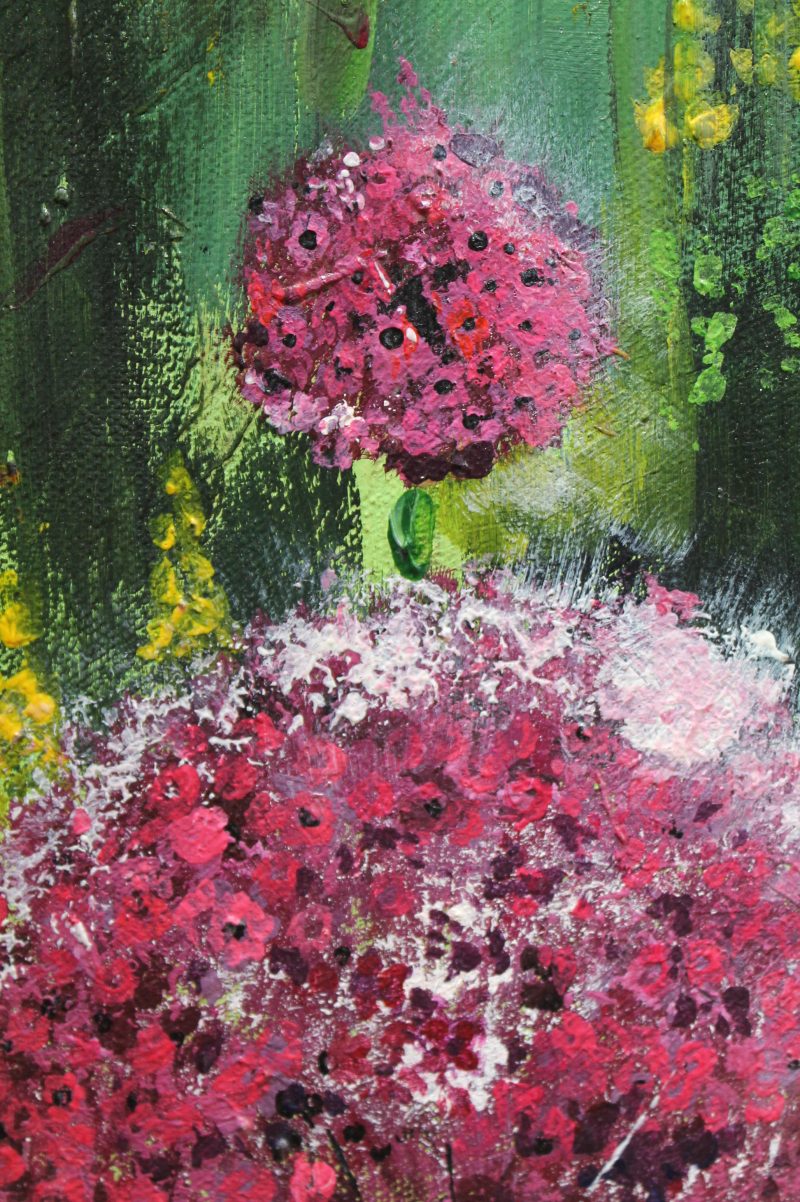 Acrylic painting. "Allium Rush" by D Gordon