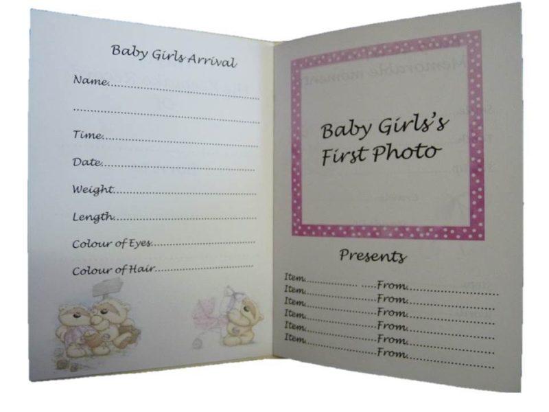 Baby Girl Record Book