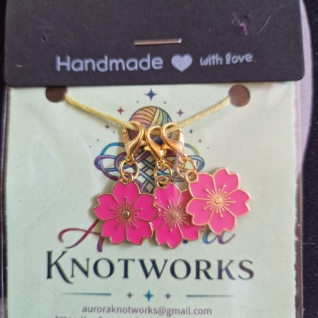 Cherry Blossom Flower Stitch Markers