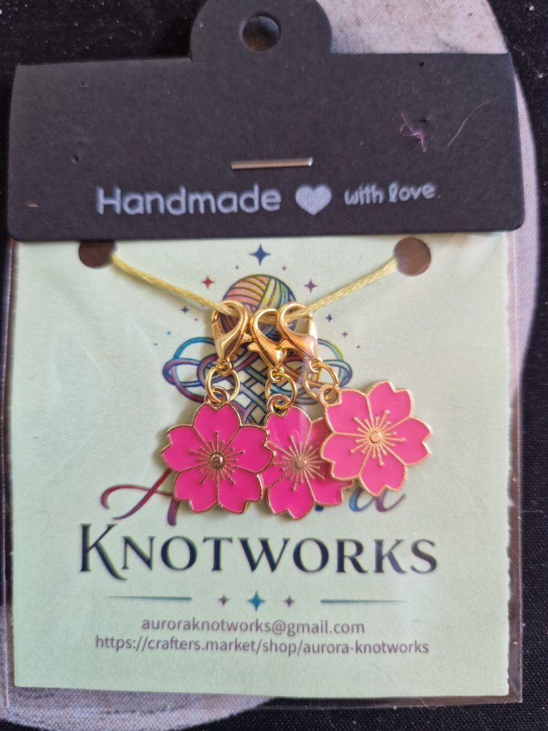 Cherry Blossom Flower Stitch Markers