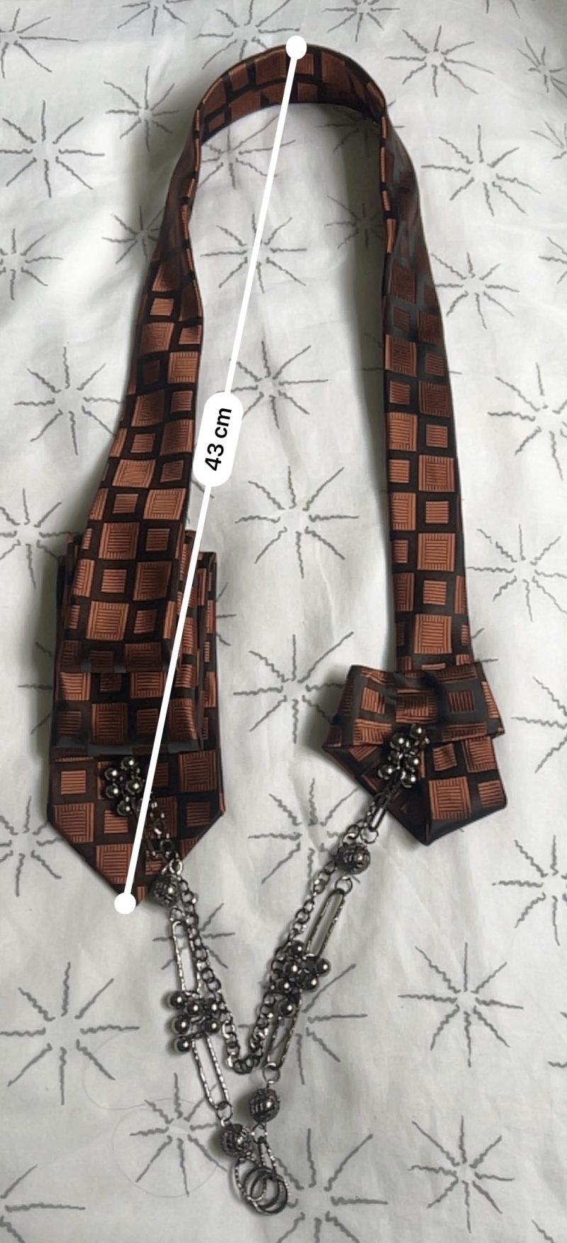 Elegant, Handmade Long Necktie.