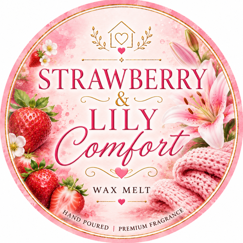 Highland cow gift box - strawberry & Lily