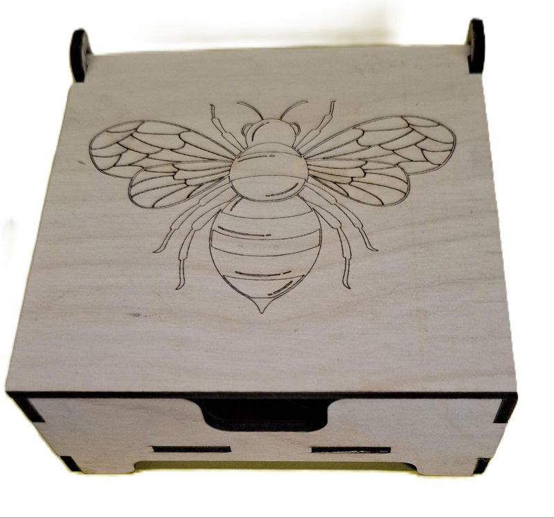 Bee Lover Honeycomb Coaster Set, Coffee Tea Placement Coaster, Table Mats, Honey Bee Storage Box