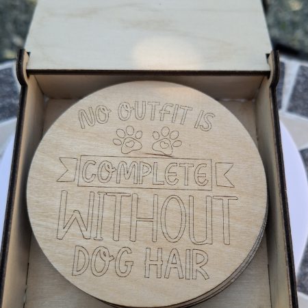 Engraved Dog Breed Coaster Set, Wooden Table Drinks Mat, Housewarming Present.