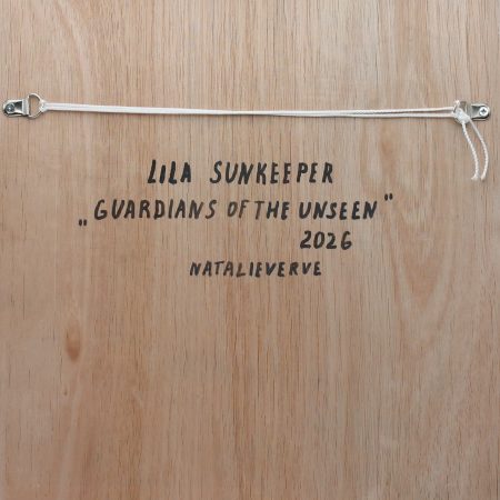 OOAK 3D Relief Portrait Lila Sunkeeper, Paper Clay Sculpture, 30x42 cm Warm Vintage Wall Art