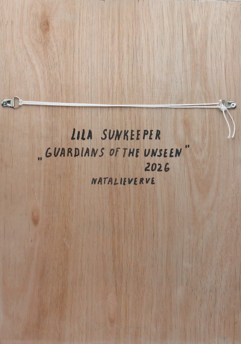 OOAK 3D Relief Portrait Lila Sunkeeper, Paper Clay Sculpture, 30x42 cm Warm Vintage Wall Art