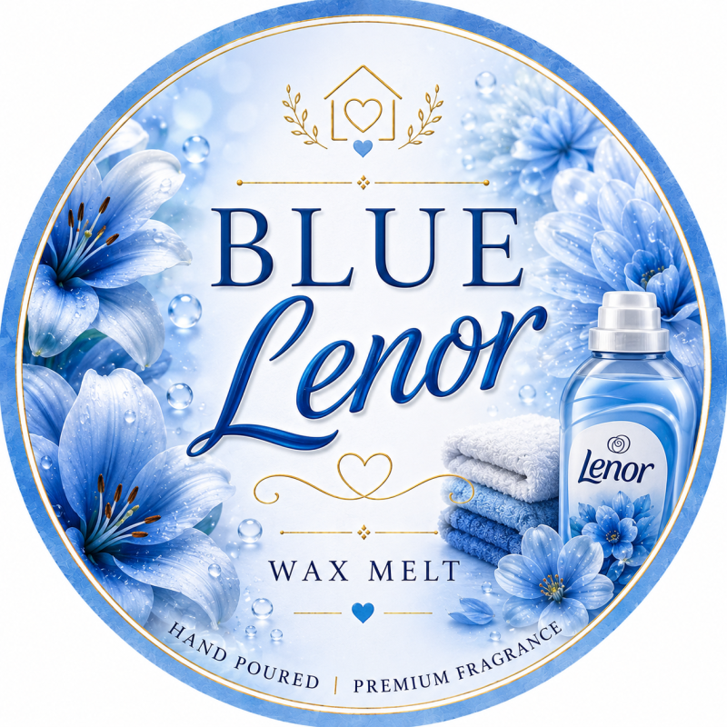 Blue lenor wax melt bar