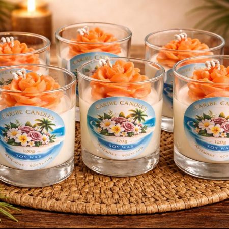 Flowers Handcrafted Candle