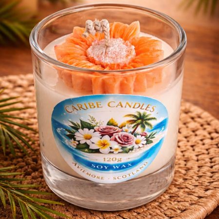 Flowers Handcrafted Candle