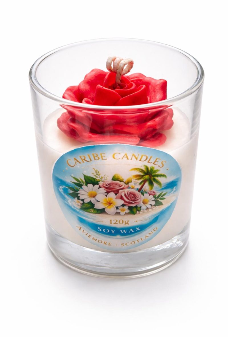 Flowers Handcrafted Candle