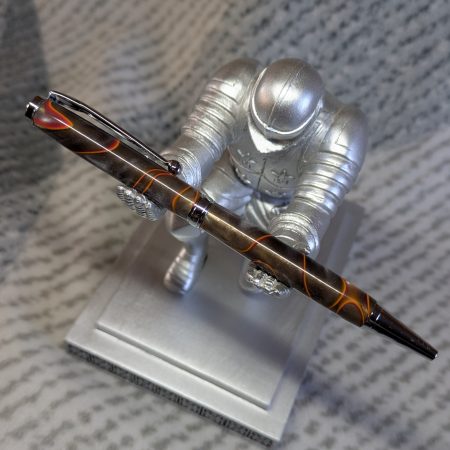 Hand crafted acrylic slimline ballpoint pen