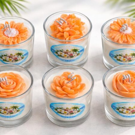 Flowers Handcrafted Candle