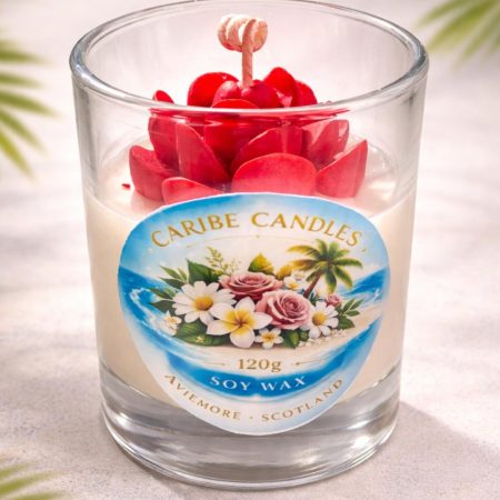 Flowers Handcrafted Candle