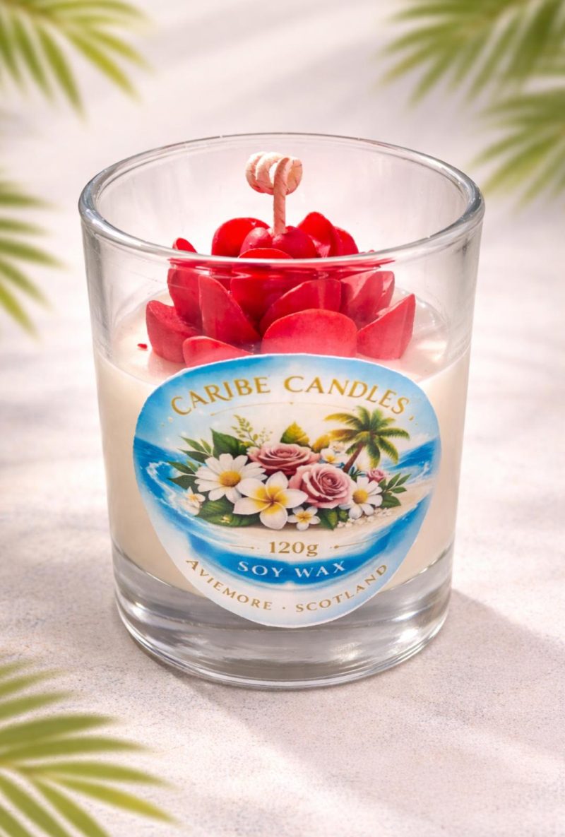 Flowers Handcrafted Candle