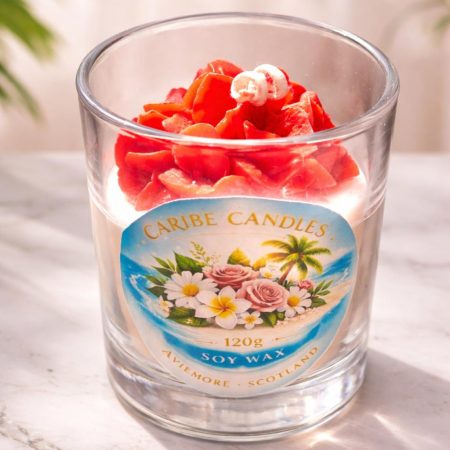 Flowers Handcrafted Candle