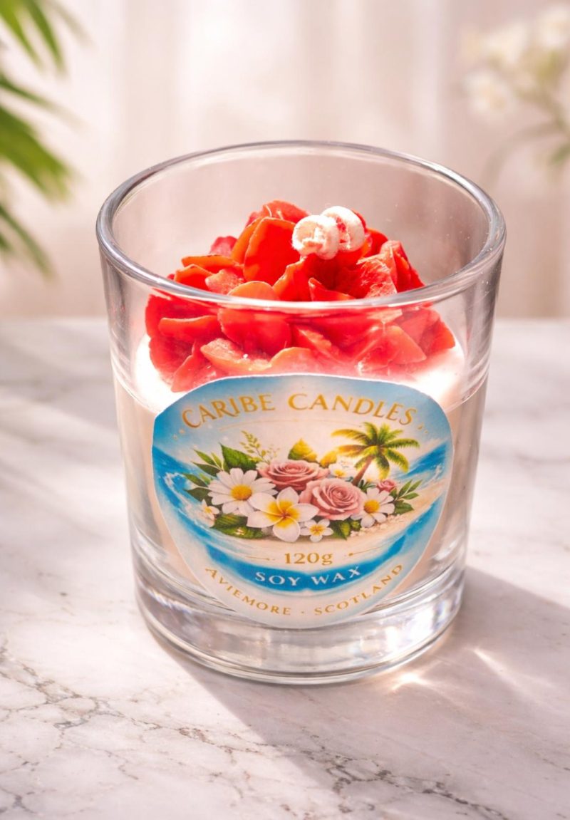 Flowers Handcrafted Candle