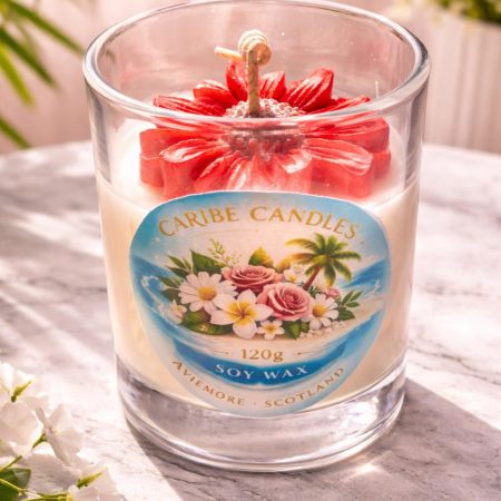Flowers Handcrafted Candle