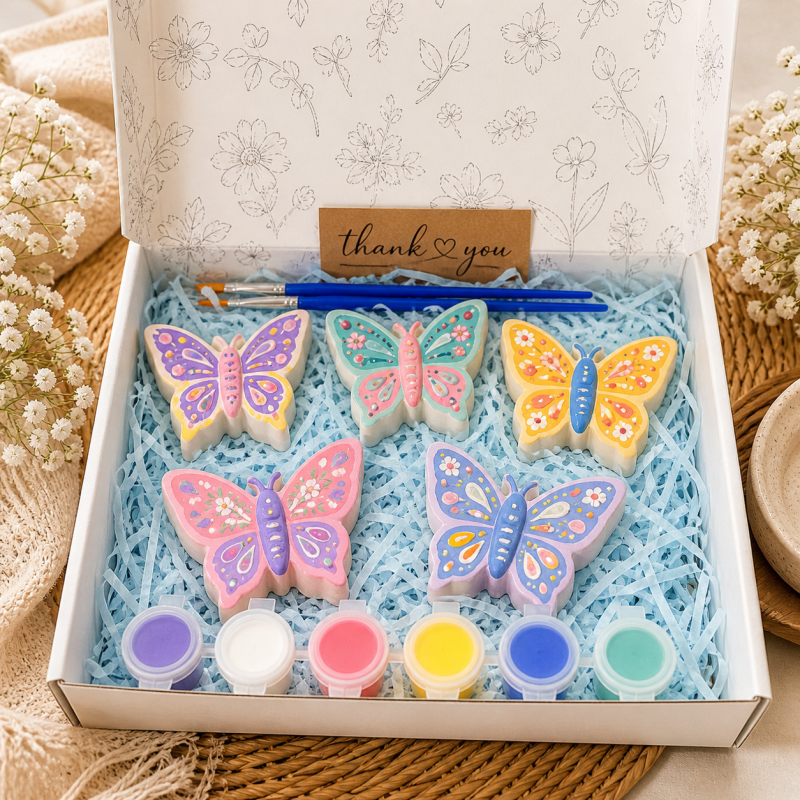 Butterflies Plaster Painting Kit for Kids