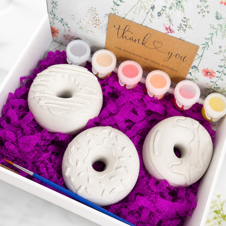 Donuts Kit for Kids, DIY Painting Craft Set, Kids Art Activity Box