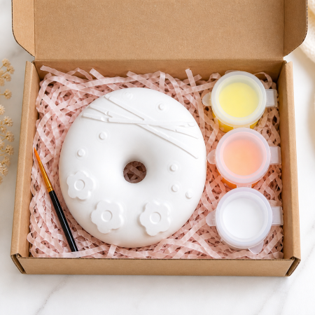 Paint-Your-Own Donut Craft Kit – DIY Kids Painting Set