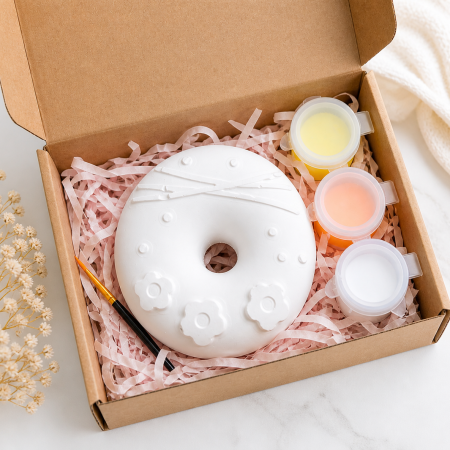 Paint-Your-Own Donut Craft Kit – DIY Kids Painting Set