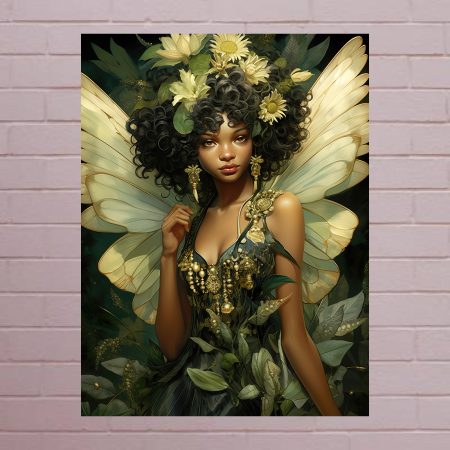 Forest Fairy From Fairy Tale Wonderland Canvas Print: A4/A3 1920’s Print Style: #3